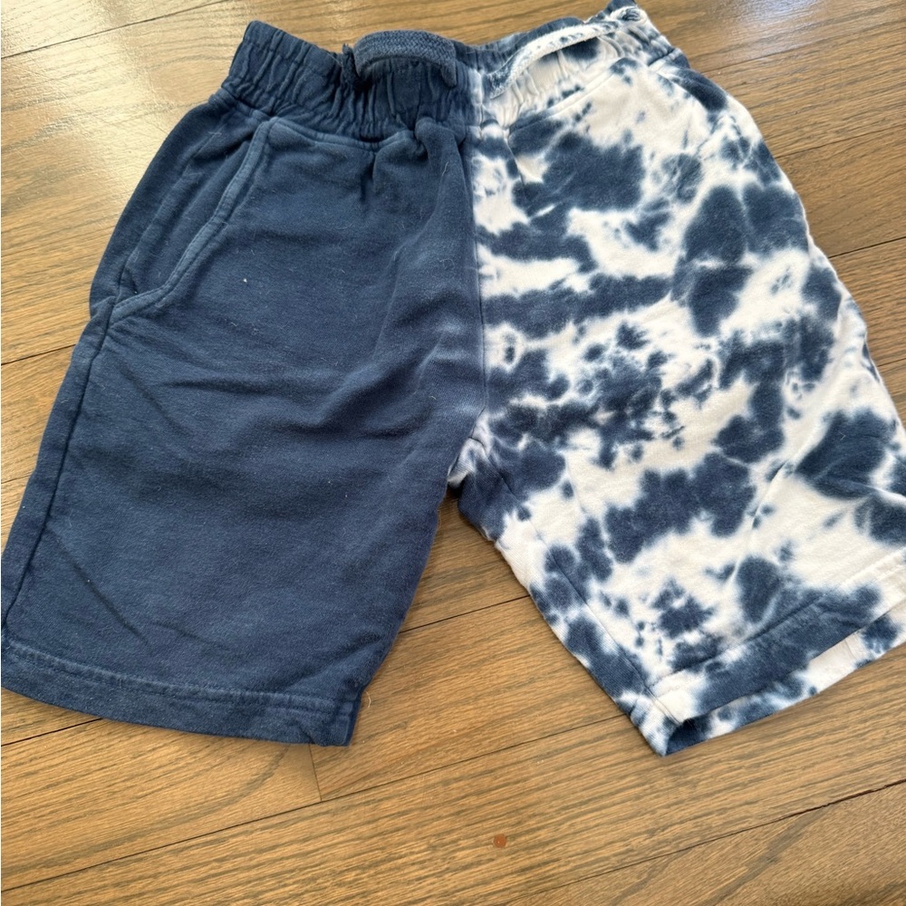 Kids Navy and Tie-Dye Shorts